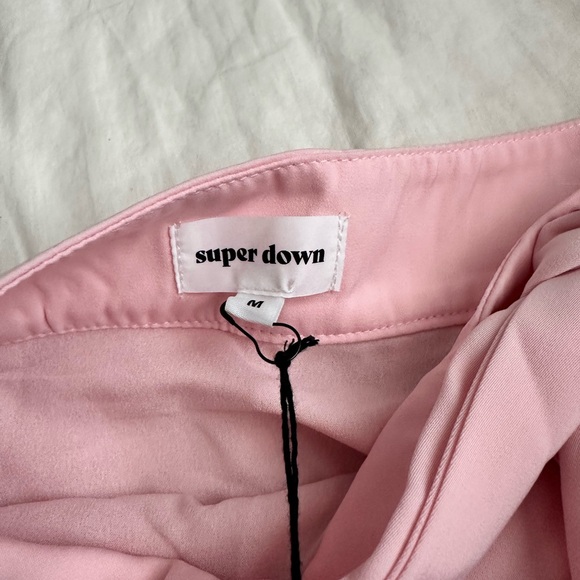 Super down pink mini ruffle skirt - Picture 3 of 3